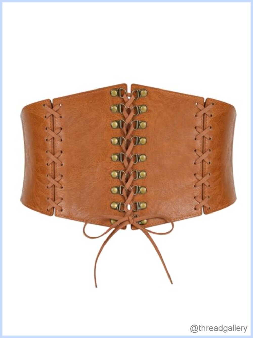 Women's Faux Leather Wide Elastic Corset Waist Belt for Dresses Cosplay